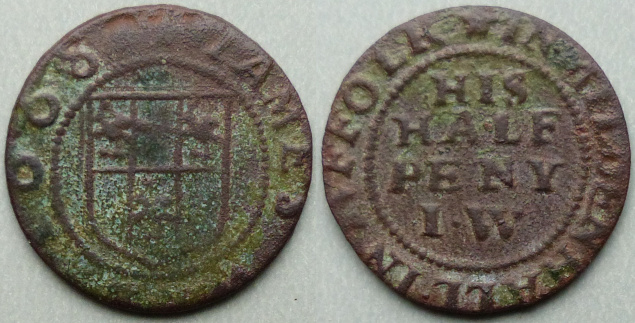 Mildenhall, James Web 1668 halfpenny